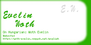 evelin woth business card